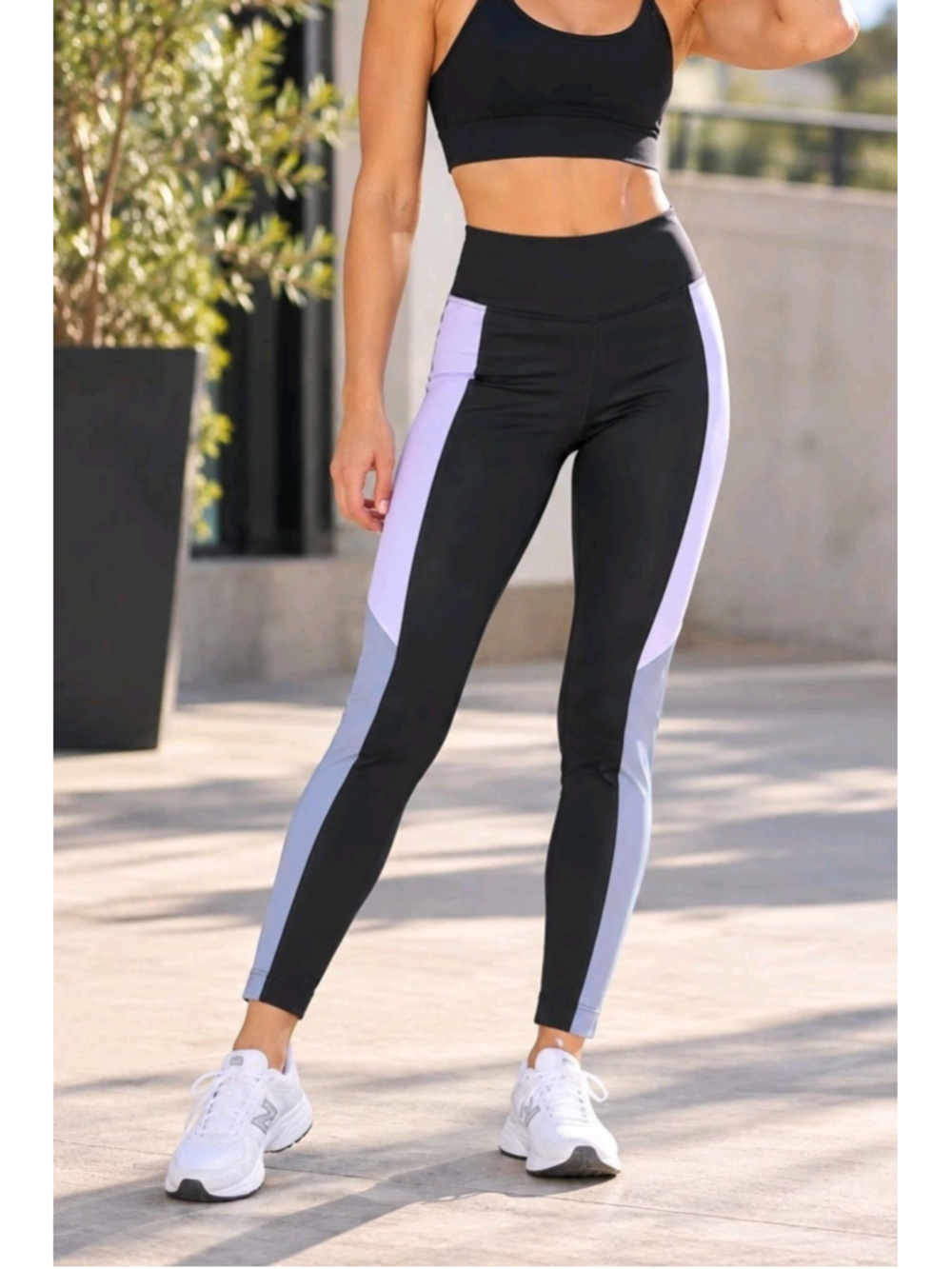 Koral Serendipity Energy Leggings Sz XS NWT High Rise Colorblock Black Workout